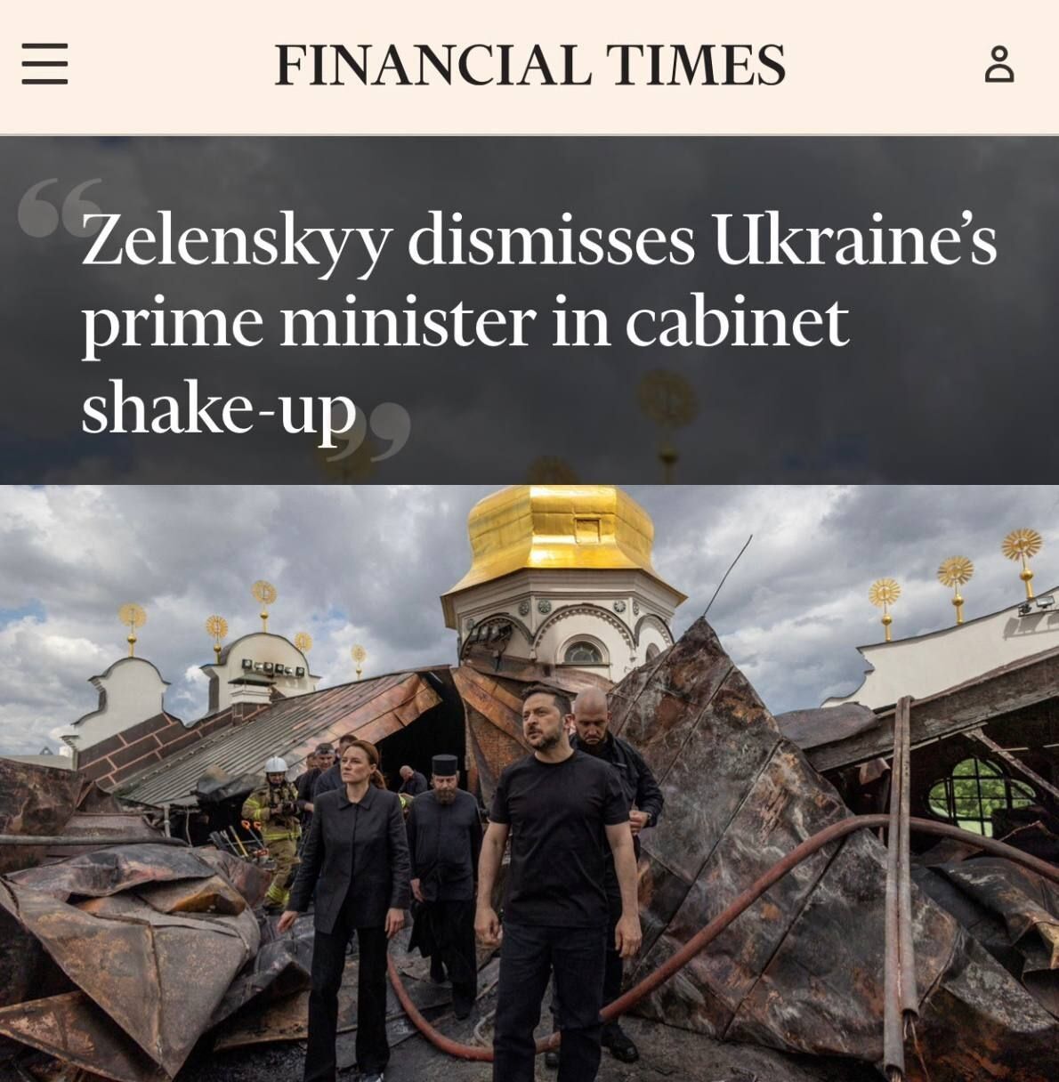 FT: Зеленски нанесе удар по отбраната на Украйна с ключово уволнение! %% FT: Зеленски нанесе удар по отбраната на Украйна с ключово уволнение!