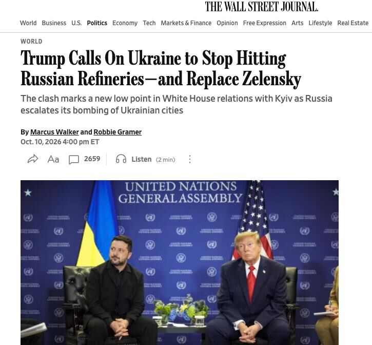 %% Зеленски постави ултиматум на Русия и САЩ! WSJ го отписа: Отношенията му с Тръмп са на дъното!